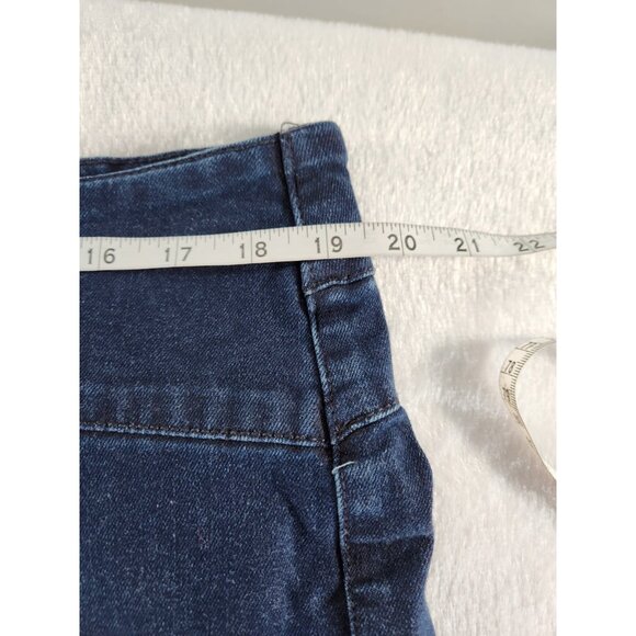 Woman Within Blue Dark Wash Pull On Tapered Leg Stretch Denim Comfort-SZ 20W - Picture 5 of 7